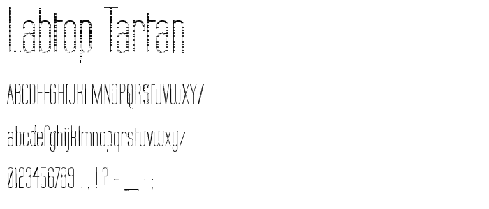 Labtop Tartan font